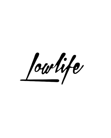 Low - Sticker Lowlife 4, Alb, 10 cm