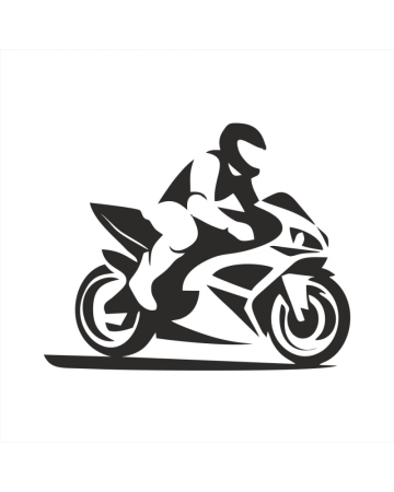 Stickere Auto - Sticker Motor Yamaha, Alb, 10 cm