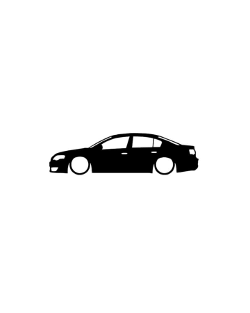 Volkswagen - Sticker Passat B6, Alb, 10 cm