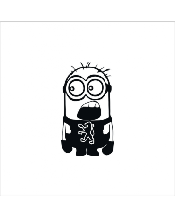 Peugeot - Sticker Peugeot Minion, Alb, 10 cm