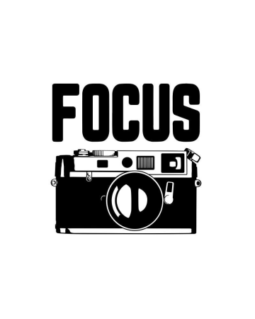 Stickere Auto - Sticker Photography Focus, Alb, 15 cm