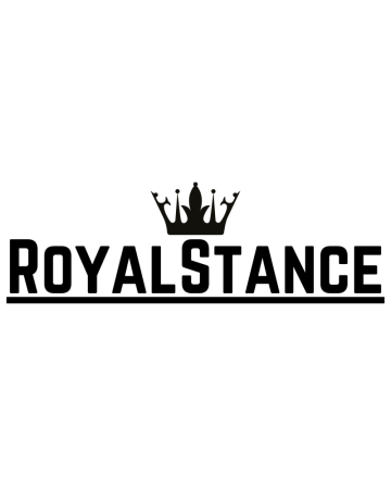 Texte - Sticker Royal Stance, Alb, 10 cm