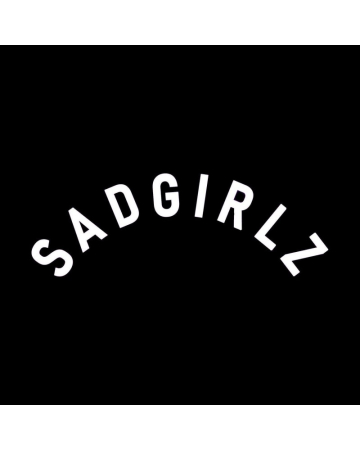 Pentru fete - Sticker Sad Girlz, Alb, 10 cm