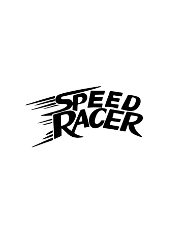 Racing - Sticker Speed Racer, Albastru, 10 cm