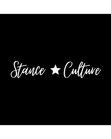 Texte - Sticker Stance Culture, Alb, 10 cm