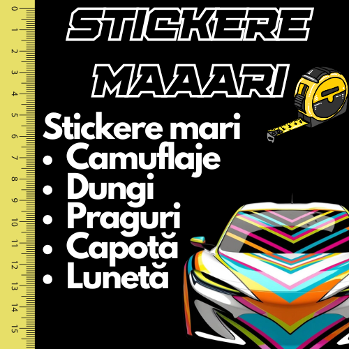 Stickere mari (dungi, caportă, lunetă, etc.)