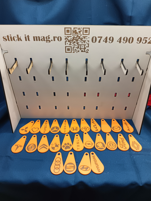 breloc-carucior-cumparaturi-personalizat-marca-auto-portocaliu-maro [3]