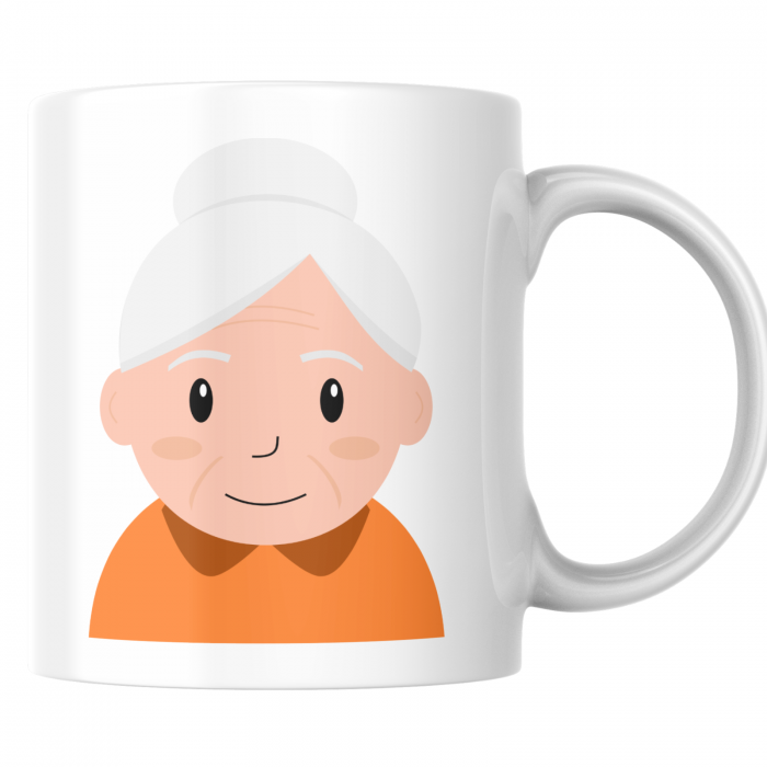 Cana termosensibilă personalizatăCea Mai Bună Bunică – neagră la rece, colorată la cald [3]
