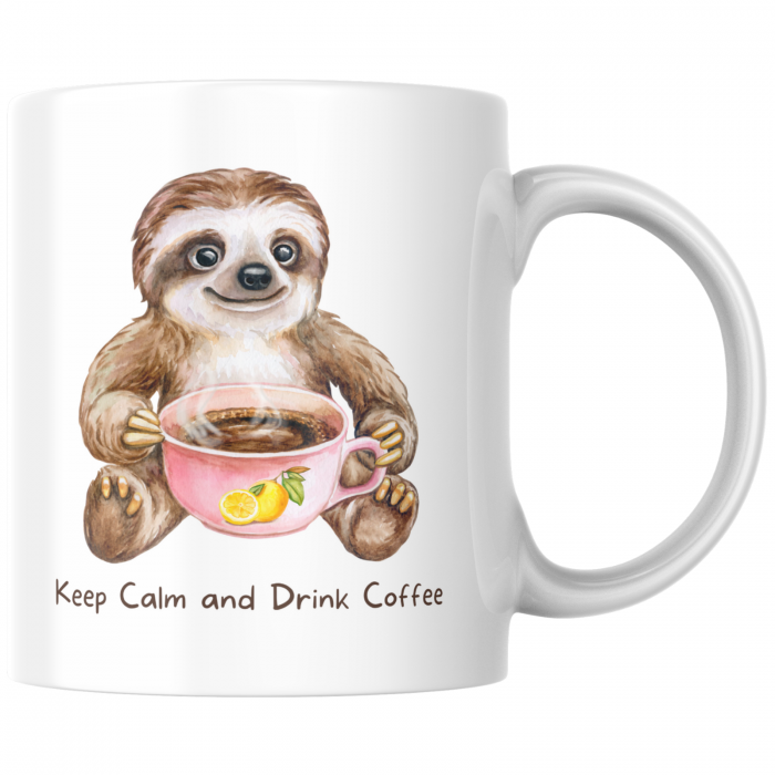 Cana termosensibilă personalizată Băutor de cafea  – neagră la rece, colorată la cald [2]