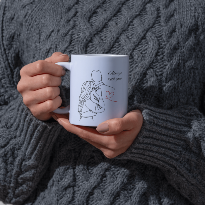Cana termosensibilă personalizată valentine's day cuplu – neagră la rece, colorată la cald [2]