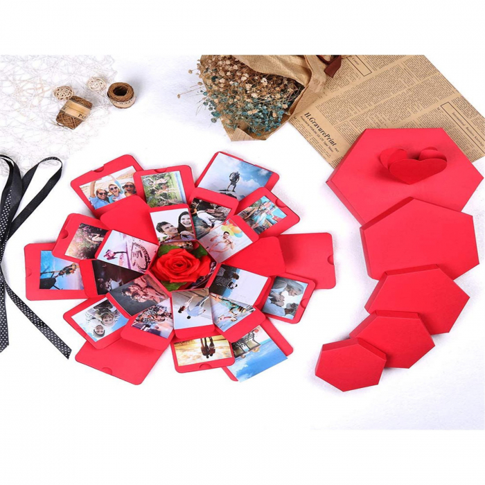 Cutie Hexagonală Personalizată – Cadou Absolvire, Valentines Day, Aniversare [2]
