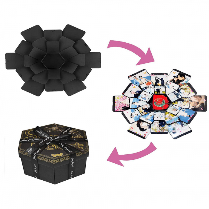 Cutie Hexagonală Personalizată – Cadou Absolvire, Valentines Day, Aniversare [2]