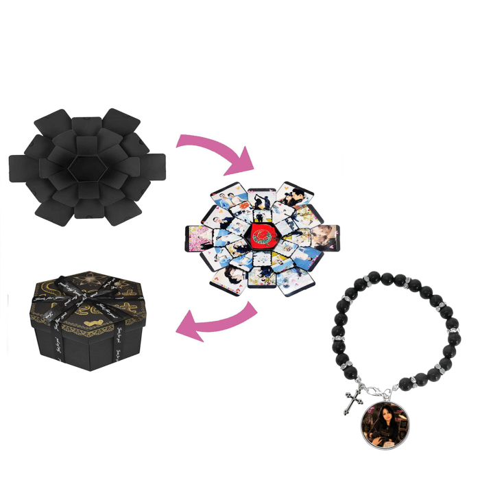 Cutie Hexagonală Personalizată – Cadou Absolvire, Valentines Day, Aniversare [2]