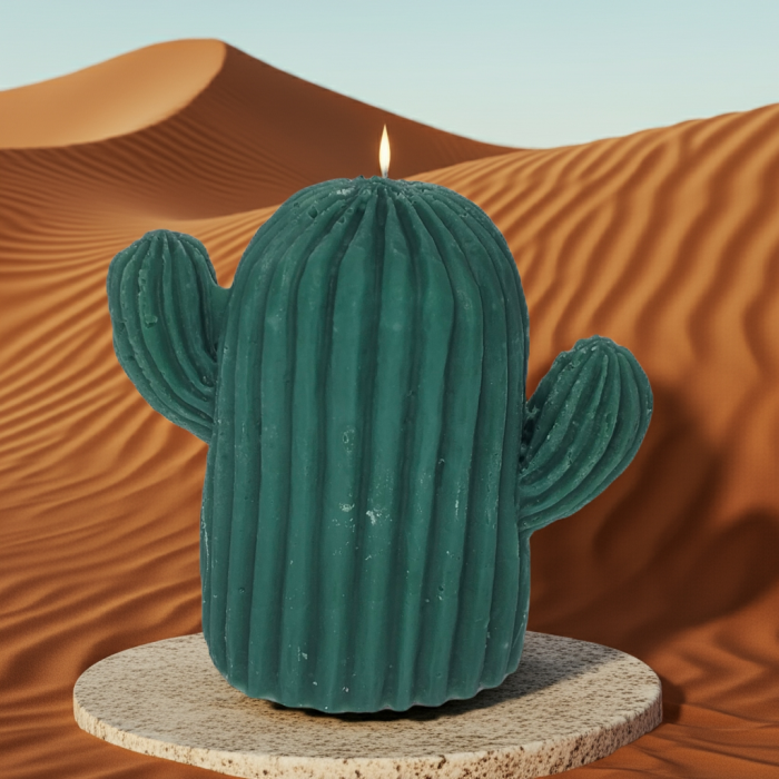lumânare handmade cactus – mărturie nuntă botez ceară parfumată [5]