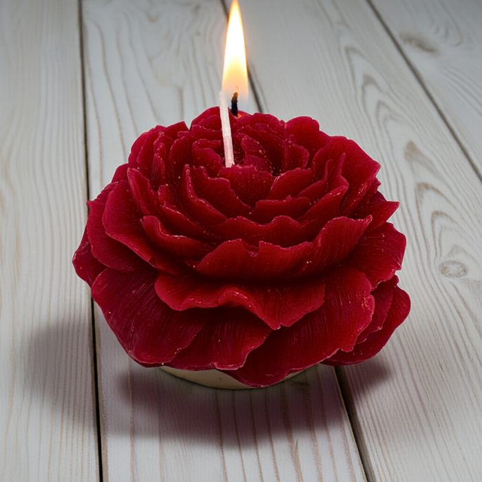 lumânare parfumată floare handmade – cadou și mărturie botez/nuntă [2]