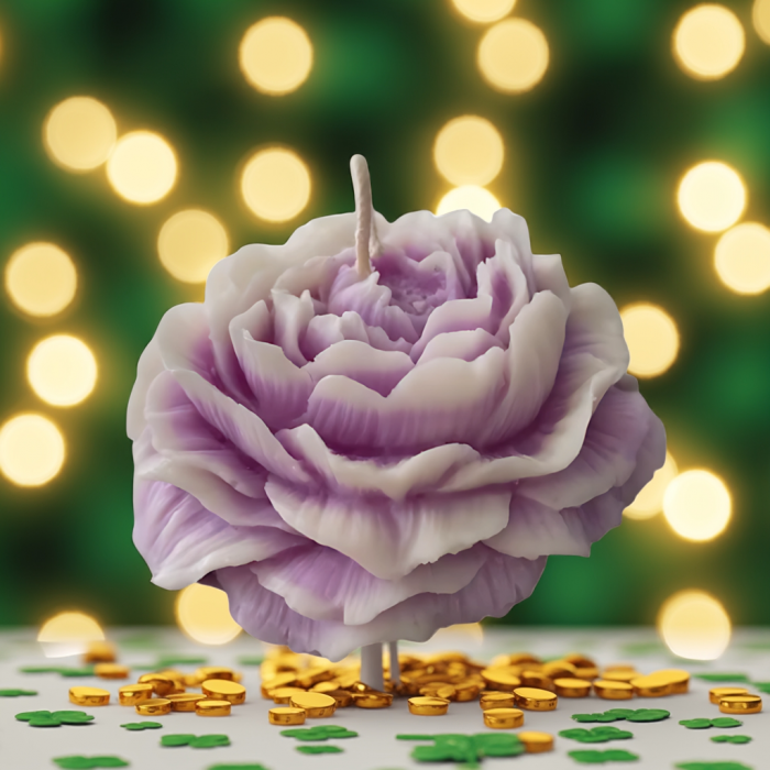lumânare parfumată floare handmade – cadou și mărturie botez/nuntă [3]