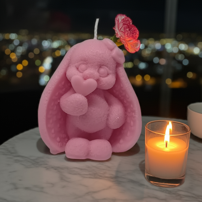 lumanare parfumata iepuras love ceara naturala cadou pasti [4]