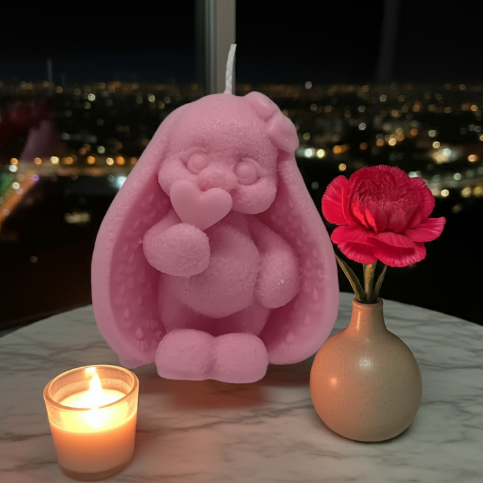 lumanare parfumata iepuras love ceara naturala cadou pasti [1]