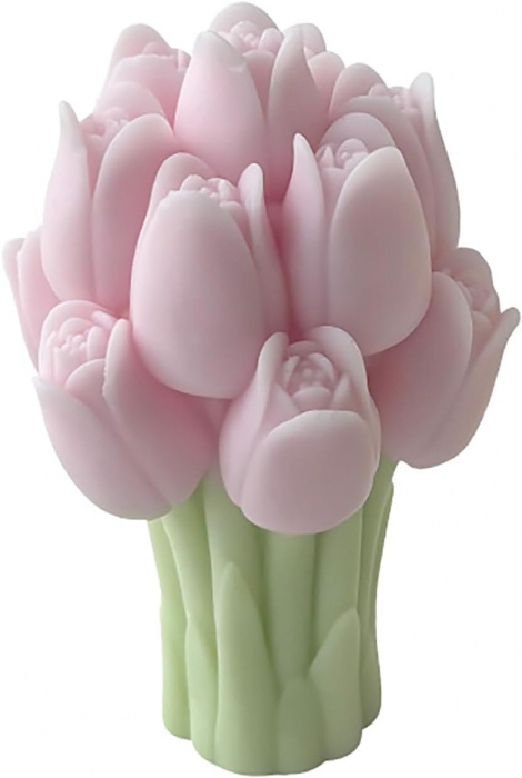 lumanare parfumata buchet flori decor cadou elegant handmade [2]