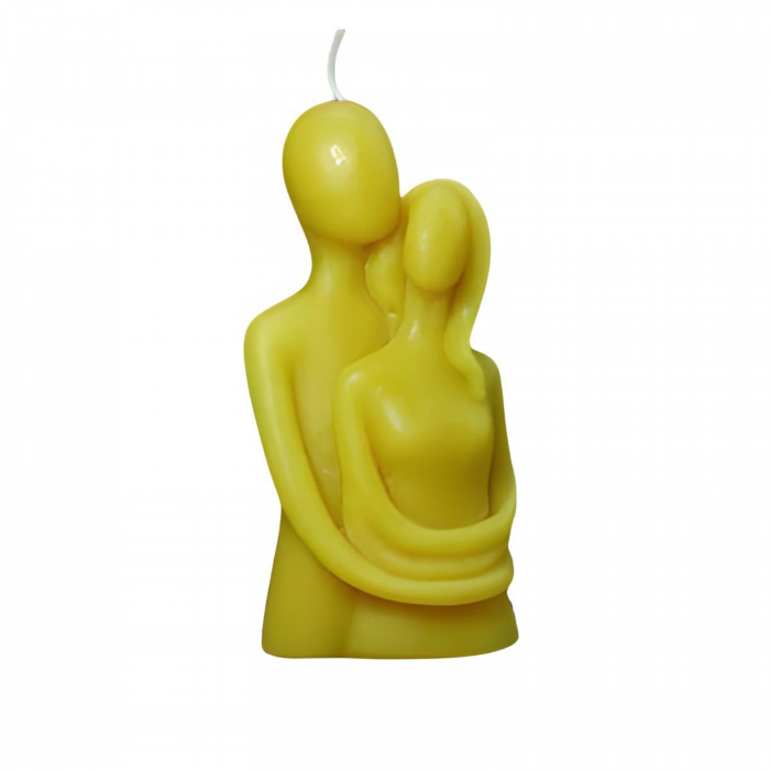 lumânare parfumată cuplu – cadou și mărturie botez/nuntă handmade [2]