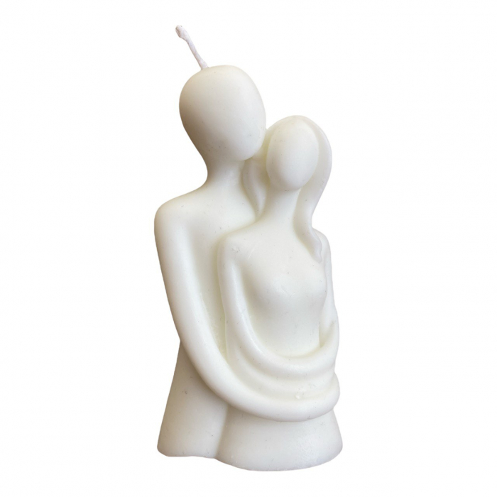 lumânare parfumată cuplu – cadou și mărturie botez/nuntă handmade [2]