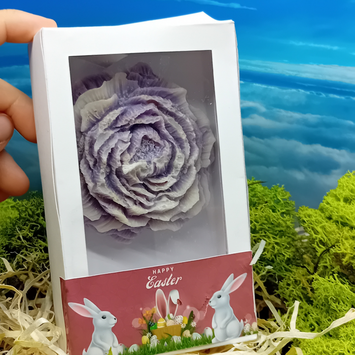 lumânare parfumată floare handmade – cadou și mărturie botez/nuntă [4]