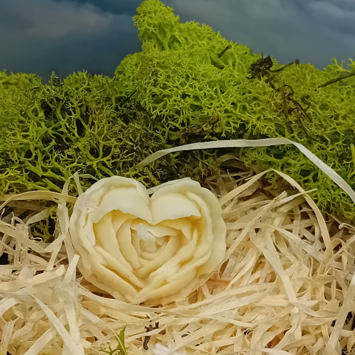 lumanare parfumata floare inimă 20g ceara naturala cadou [3]