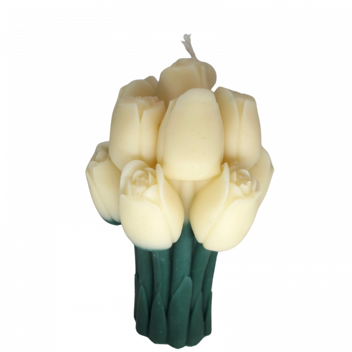 lumanare parfumata buchet flori decor cadou elegant handmade [4]