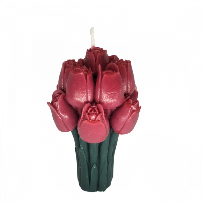 lumanare parfumata buchet flori decor cadou elegant handmade [2]