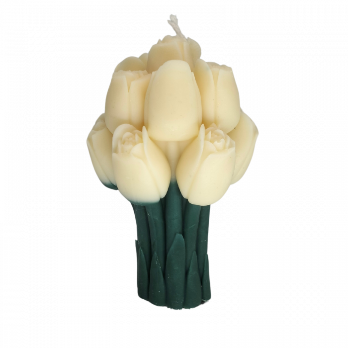lumanare parfumata buchet flori decor cadou elegant handmade [2]