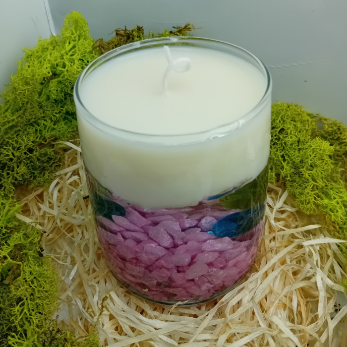 lumanare parfumata plutitoare in apa ceara de cocos handmade [10]