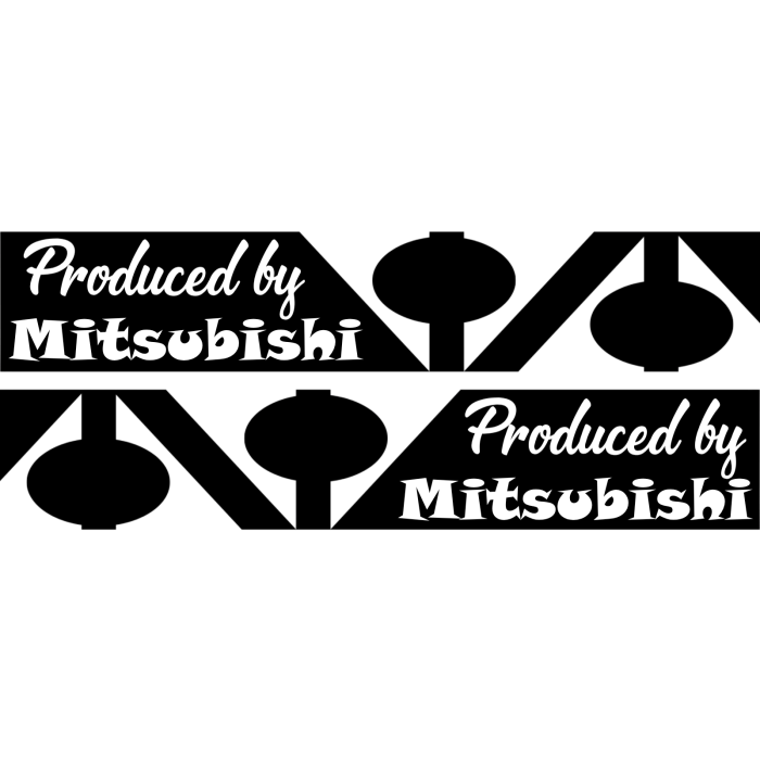 set-stickere-auto-sport-mind-mitsubishi-oglinzi-negru-alb [2]
