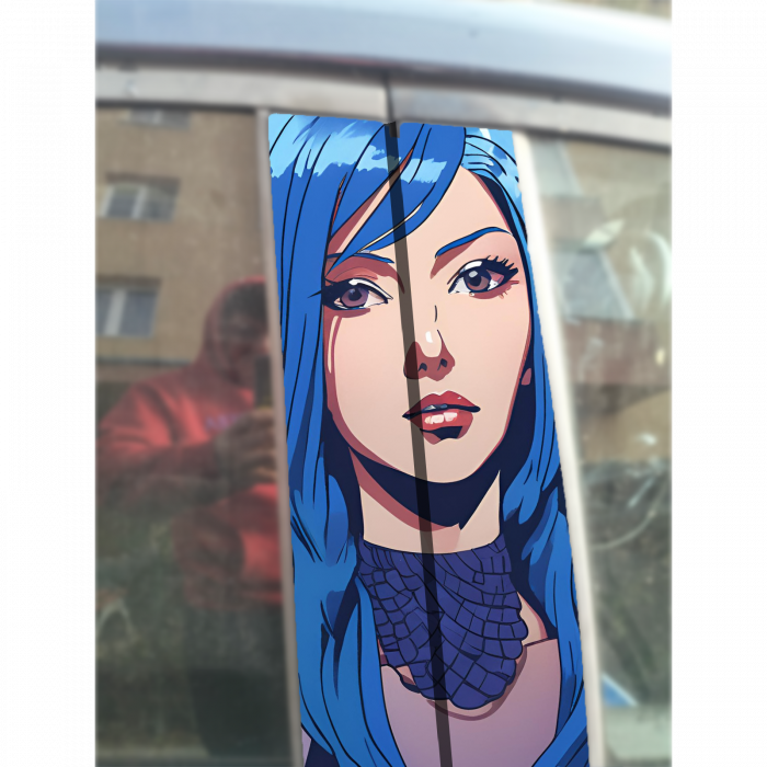 sticker-auto-stalpi-usi-blue-girl-autocolant-delicat [1]