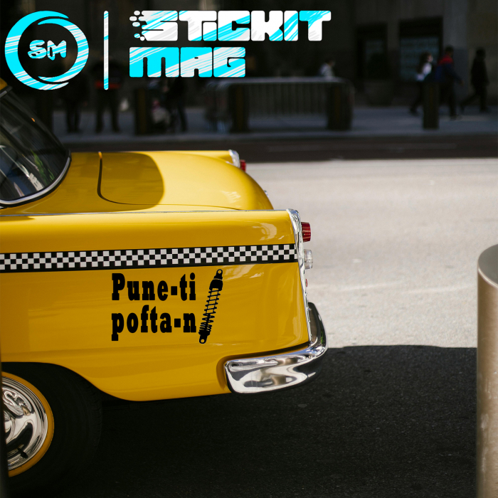 Sticker auto „Pune-ți pofta în suspensii” – mesaj funny pentru tuning și stance [3]