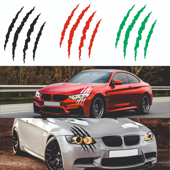 Sticker decorativ cu gheară – design agresiv pentru tuning auto [2]