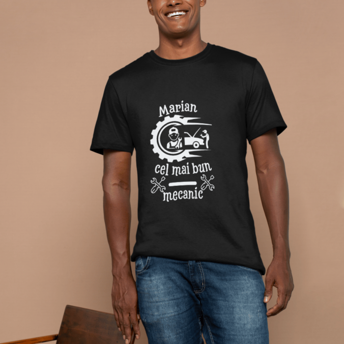 Tricou personalizat „Cel Mai Bun Mecanic” – cu nume, din bumbac [2]