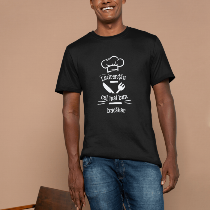 Tricou unisex „Cel Mai Bun Bucătar” – personalizat cu nume, din bumbac [2]