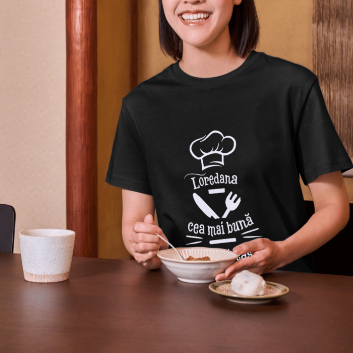 Tricou unisex „Cel Mai Bun Bucătar” – personalizat cu nume, din bumbac [4]
