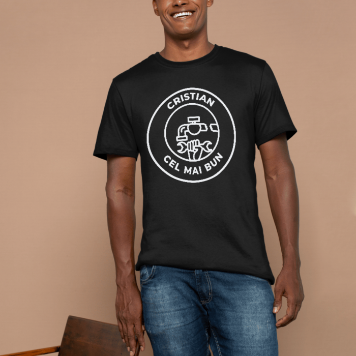Tricou unisex „Cel Mai Bun Instalator” – personalizat cu nume propriu [2]