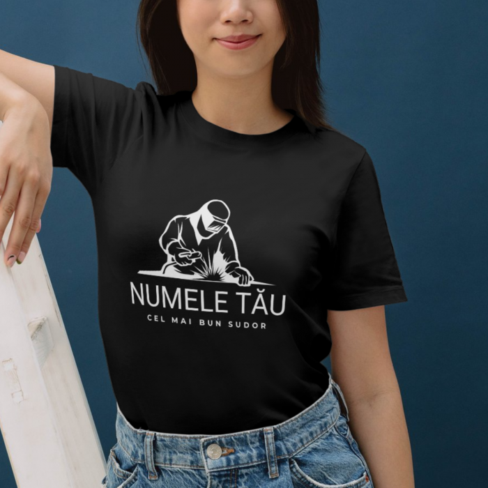 Tricou unisex „Cel Mai Bun Sudor” – personalizat cu numele clientului [3]