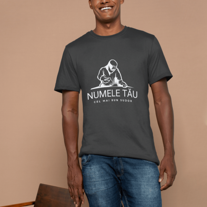 Tricou unisex „Cel Mai Bun Sudor” – personalizat cu numele clientului [2]
