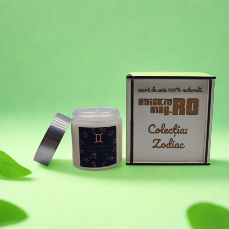 Colecția Zodiac Lumânări Premium - lumânare-parfumata-zodiac-gemeni-100g-cutie-premium-lemn-hdf