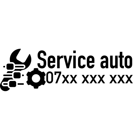 Stickere universale - sticker-service-auto-personalizat-nume-telefon