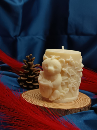 Lumânări Parfumate Animăluțe - lumanare-sculptata-urs-doua-fete-ceara-naturala-220g.jpg