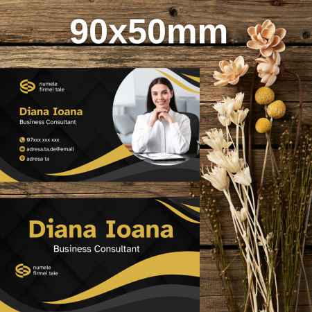 Cărți de vizită - carti-de-vizita-business-consultant-negru-portocaliu-90x50