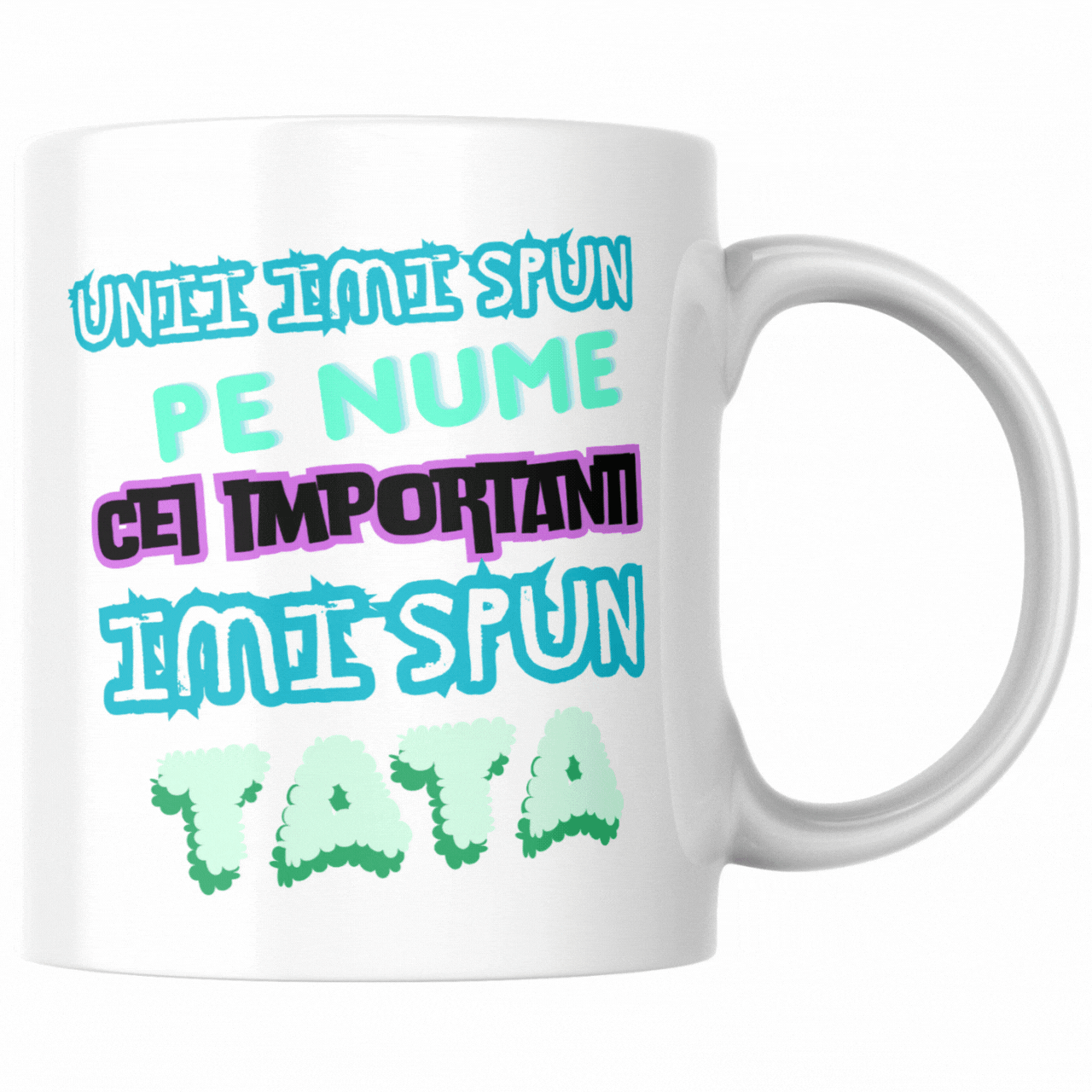 Cadouri Craciun - Cana termosensibilă personalizatăCel Mai Bun Tată Față-Verso  – neagră la rece, colorată la cald