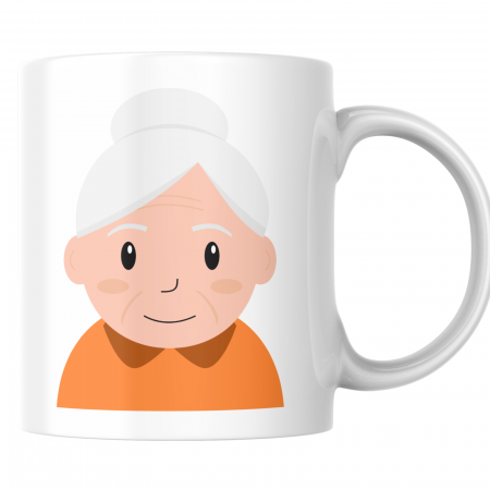 Cana termosensibilă personalizatăCea Mai Bună Bunică – neagră la rece, colorată la cald [2]