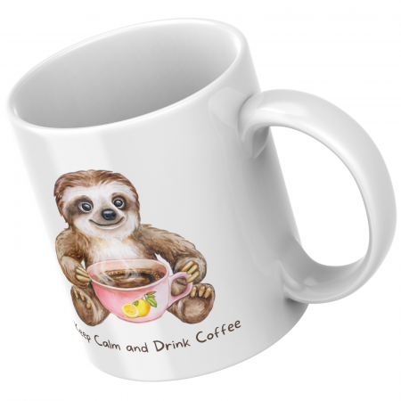 Cadouri Paste - Cana termosensibilă personalizată Băutor de cafea  – neagră la rece, colorată la cald