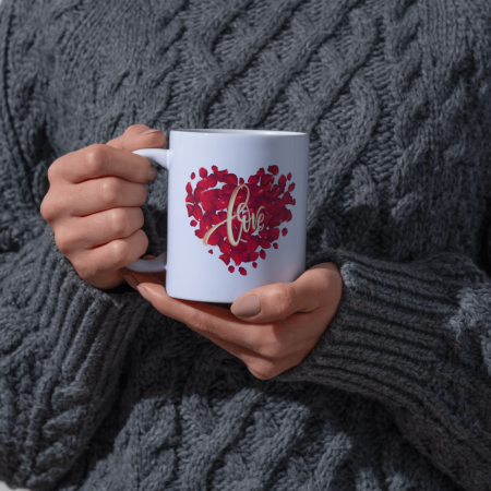 Cana termosensibilă personalizată iubire inimă – neagră la rece, colorată la cald [1]