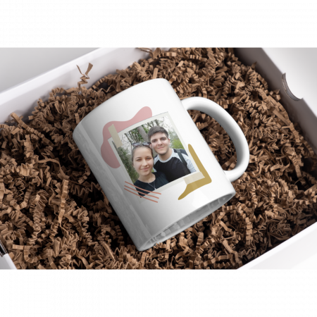 Cana termosensibilă personalizată Poză În Ramă – neagră la rece, colorată la cald [1]